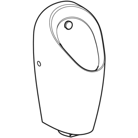 116.082.00.1 Писсуар Geberit Selva, со встроенным управлением, питание от сети Geberit  - Вид №1