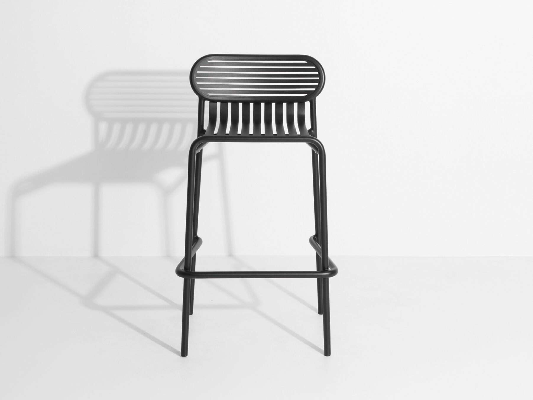 Алюминиевый высокий стул с порошковым покрытием с подставкой для ног Petite Friture WEEK-END ARCH-00135780 - Вид №3