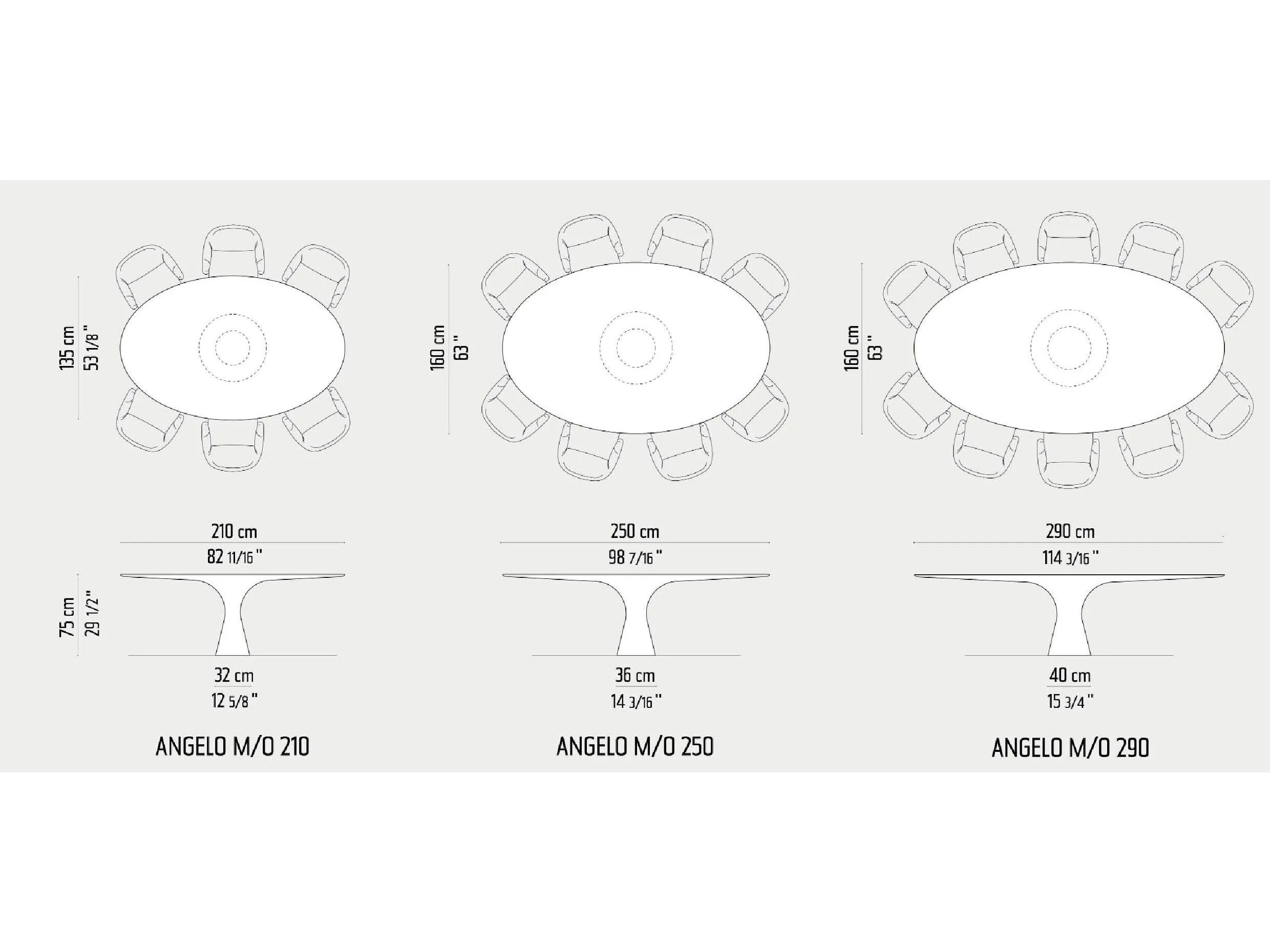 Овальный обеденный стол из натурального камня Alinea Design Objects Angelo M ARCH-00042450 - Вид №3