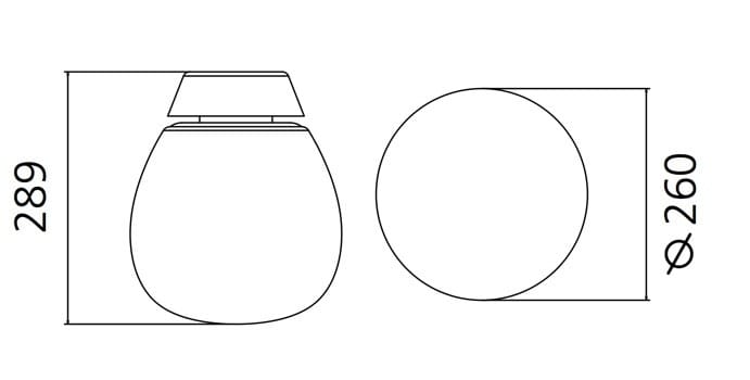 Настенный светильник / потолочный светильник из дутого стекла Artemide Empathia ARCH-00001753 - Вид №3