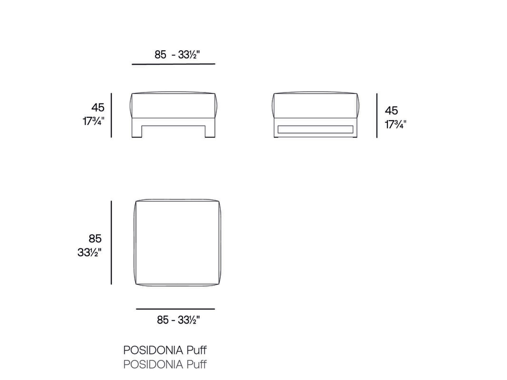 Ткань квадратный сад пуфик Vondom Posidonia ARCH-00036391 - Вид №2