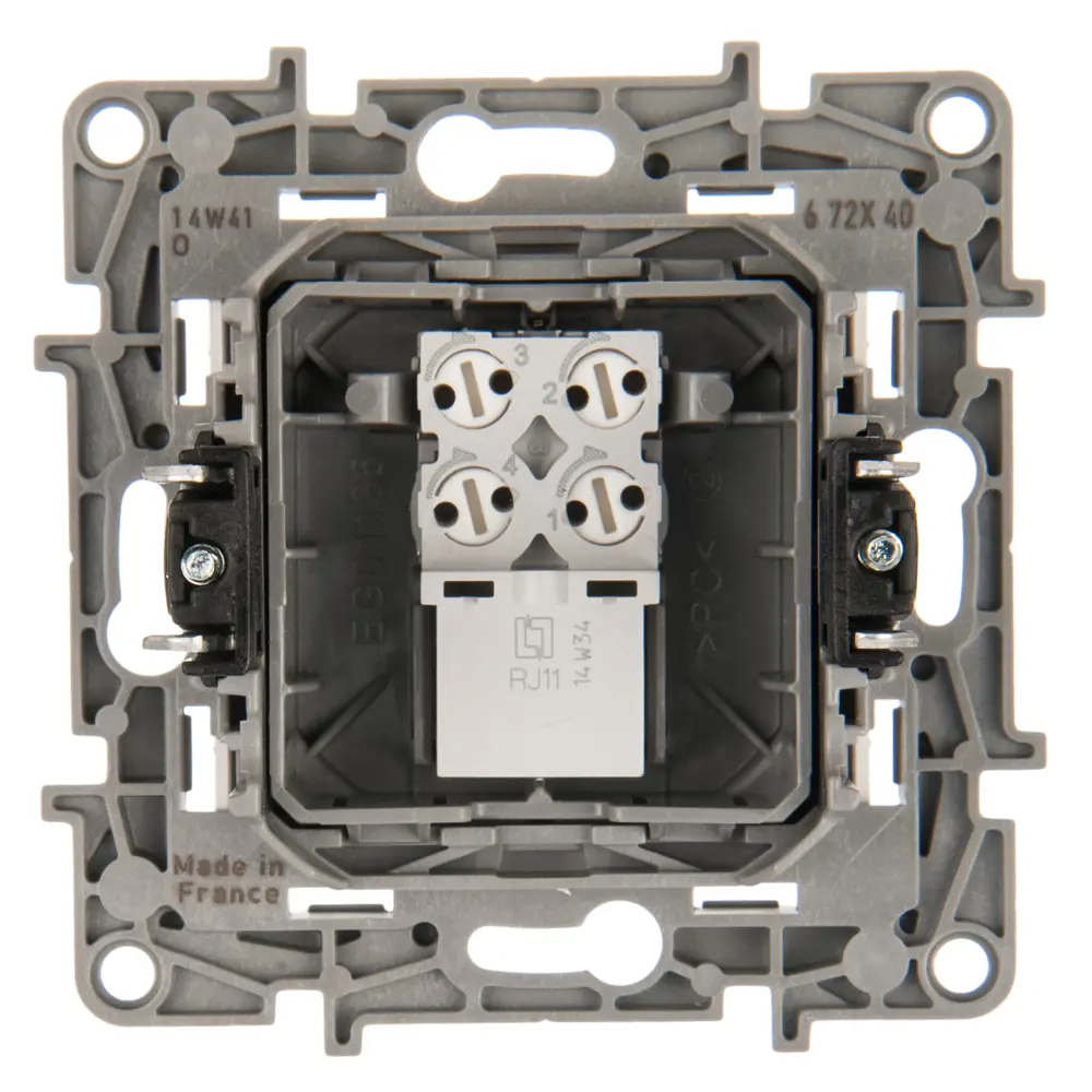 Телефонная розетка Legrand Etika RJ11 алюминий для скрытого монтажа 17356901 STLM-0008025 - Вид №4