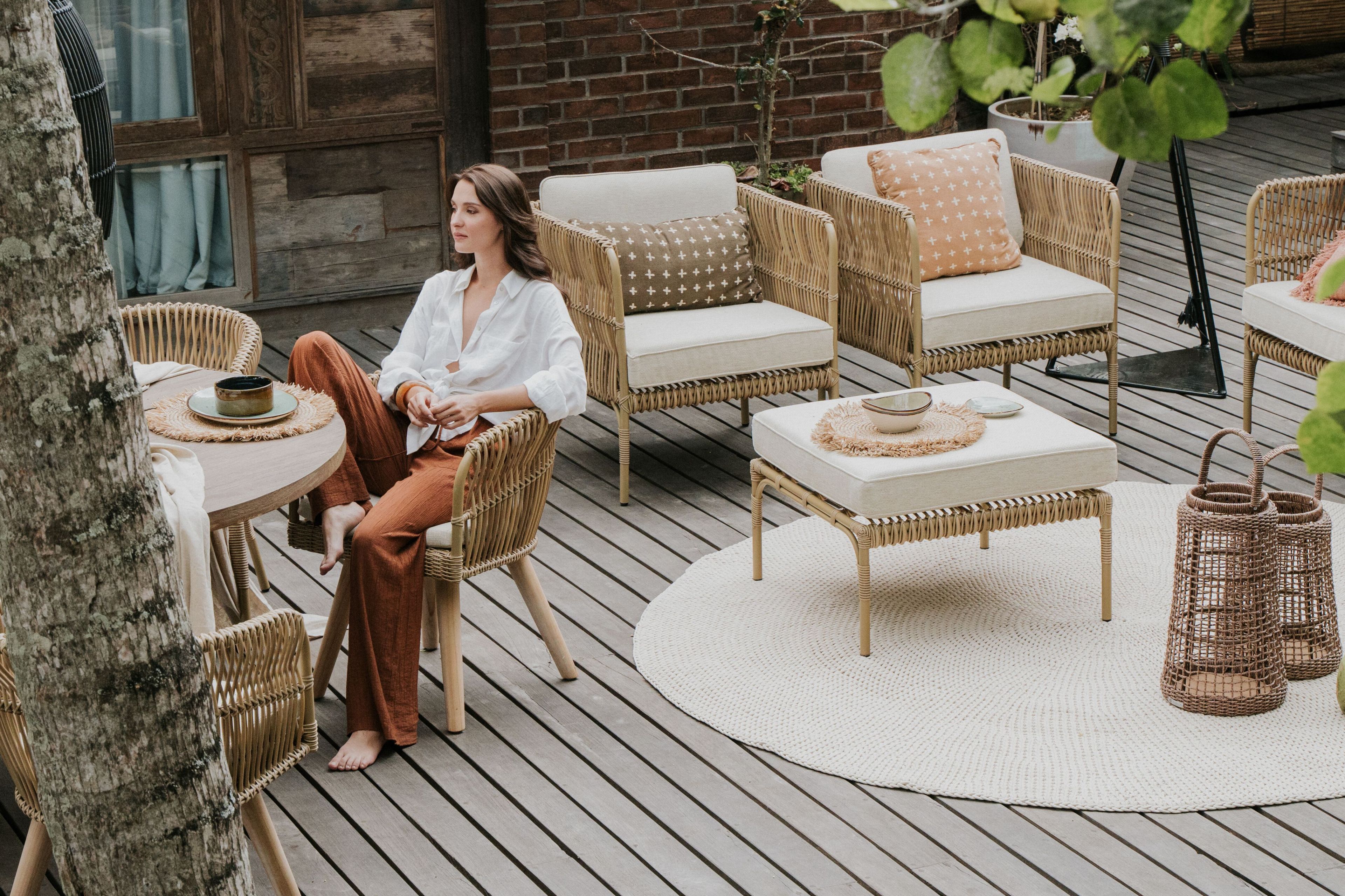 Ткань прямоугольный сад пуфик cbdesign Sierra ARCH-00078564 - Вид №4