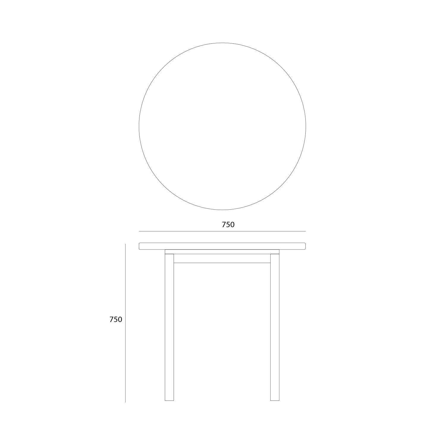 Круглый бетонный стол URBI et ORBI Medius Terra ARCH-00094697 - Вид №4