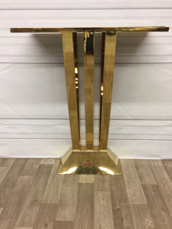 Консоль металлическая золотая с мраморной столешницей Beau Deco от Eichholtz EICHHOLTZ EICHHOLTZ 060965 Золото  - Вид №5