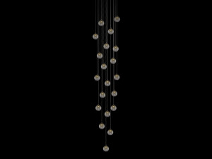 Стеклянный светодиодный подвесной светильник