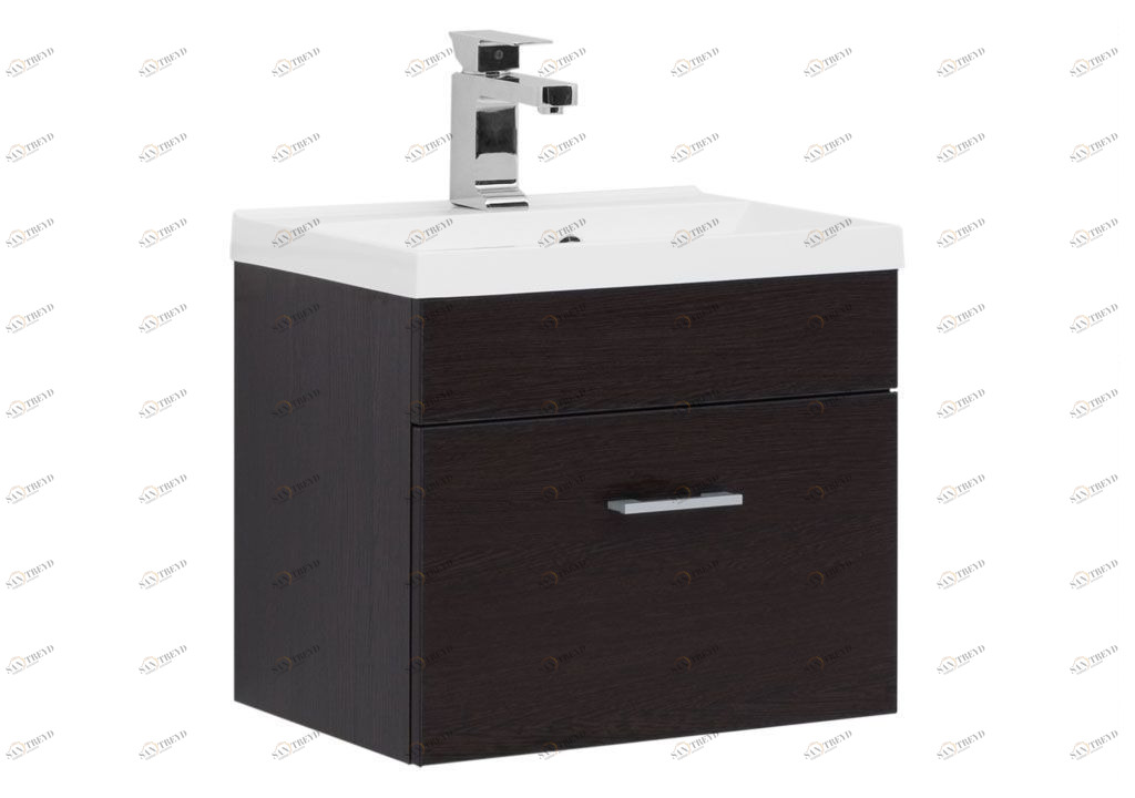 Тумба с раковиной Aquanet Нота NEW 50 венге 0015909300204095
