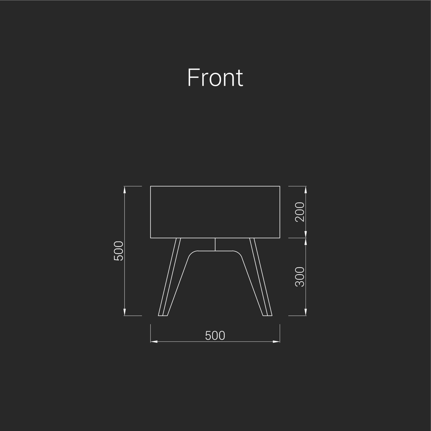 ODESD2 Прикроватный столик из стали и дерева H sun-id-1356214 - Вид №6