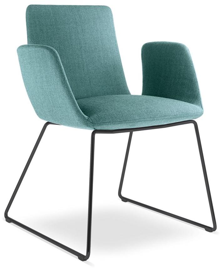 LD Seating Тканевый стул на санках с подлокотниками Harmony modern 870-n - Вид №4