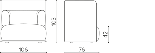 SH100H Кресло с высокой спинкой True Design Sho - Вид №1
