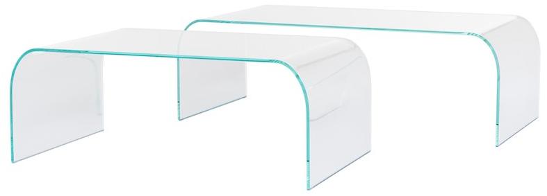 Tonin Casa Низкий прямоугольный журнальный столик из стекла Classic sun-id-1457311 - Вид №4