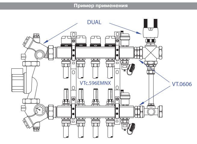 VT.0606.0.06 Сдвоенный ниппель Valtec 1" x 1"  - Вид №9