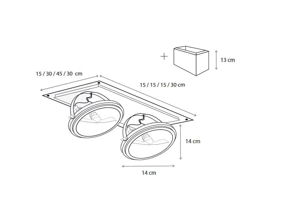 Латунь регулируемый утопленный многосторонний прожектор Authentage Lighting Phantôme ARCH-00102492 - Вид №4
