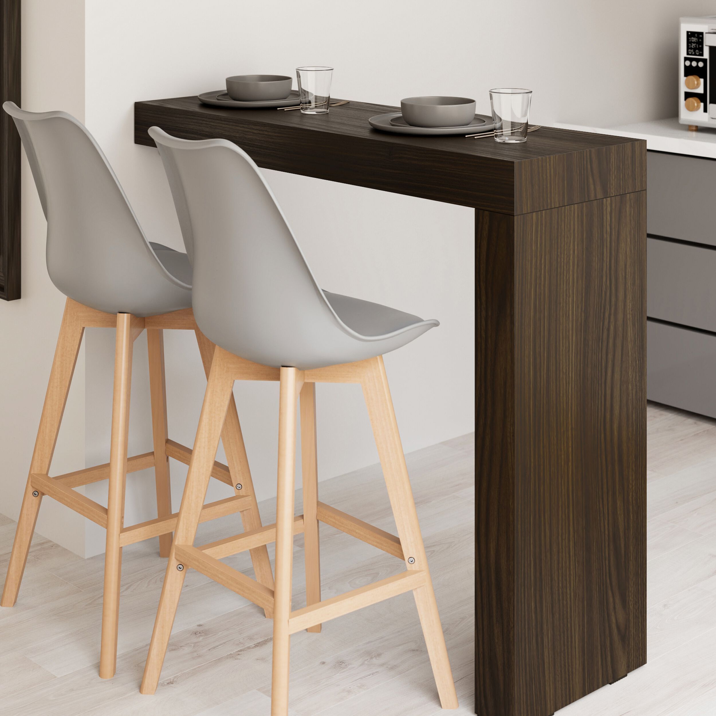 Высокий стол на полуострове в облагороженном Mobili Fiver Evolution ARCH-00029986 - Вид №35