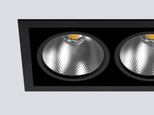 Несколько светодиодных утопленных прожекторов