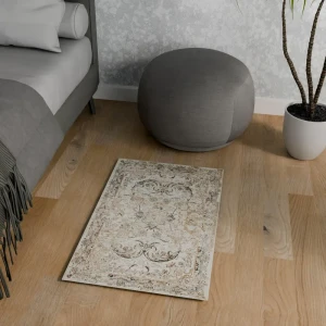Ковер полиэстер Arnika 50x80 см цвет кремовый 86370492 STLM-2044043