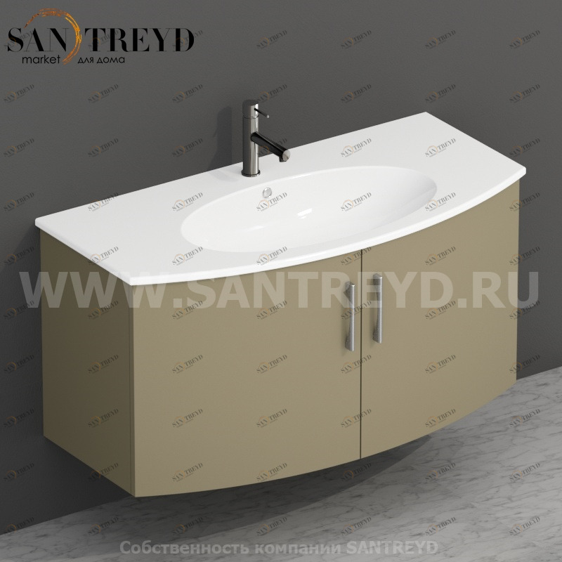 MDMA10Y135 Тумба с двумя створками 98 см коричневая Globo 4ALL Италия Ceramica Globo