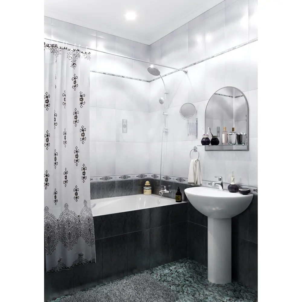 Плитка настенная «Цезарь» 25x40 см 1.2 м2 цвет серый 13407803 STLM-2096969 PiezaROSA  - Вид №2