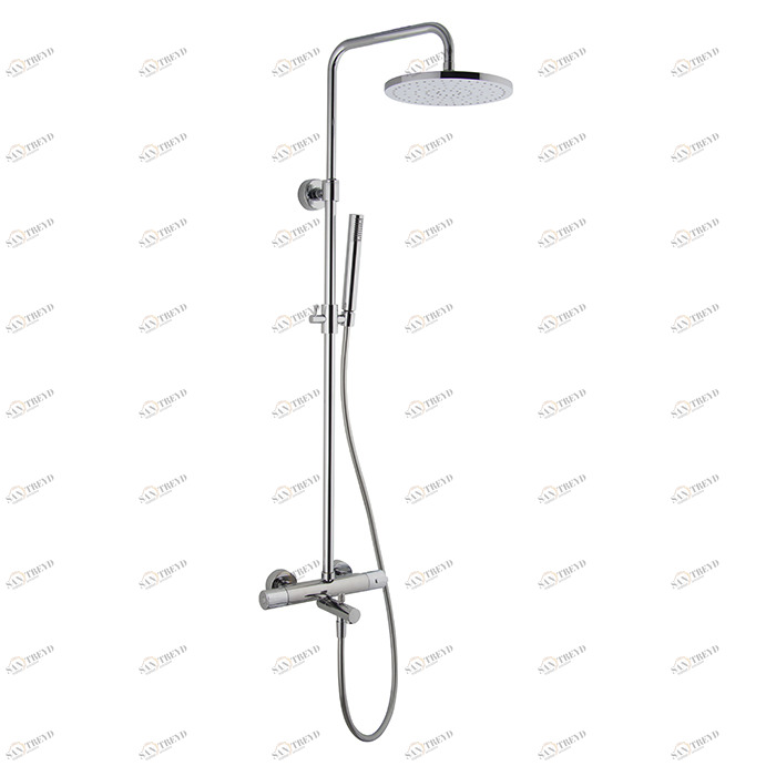 F3154/2 Смеситель внешнего монтажа с душевой стойкой, верхним душем и душевым комплектом FIMA CARLO FRATTINI Mast 