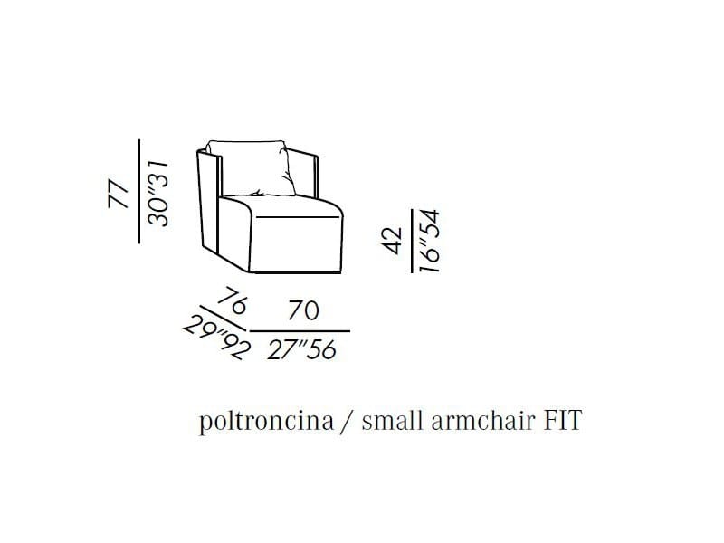 Тканевое кресло с подлокотниками Meridiani Keeton ARCH-00052656 - Вид №5