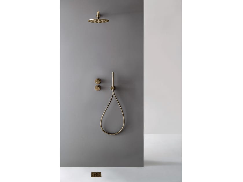 Набор для душа из нержавеющей стали с душем и ручным душем Rubinetterie Treemme 3.6 ARCH-00103295