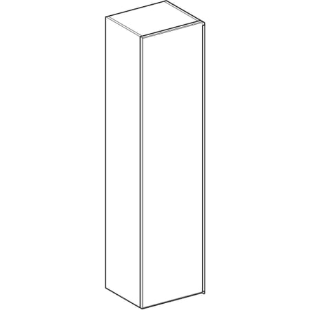 500.554.JJ.1 Высокий шкафчик Geberit Citterio с одной дверью Geberit  - Вид №1