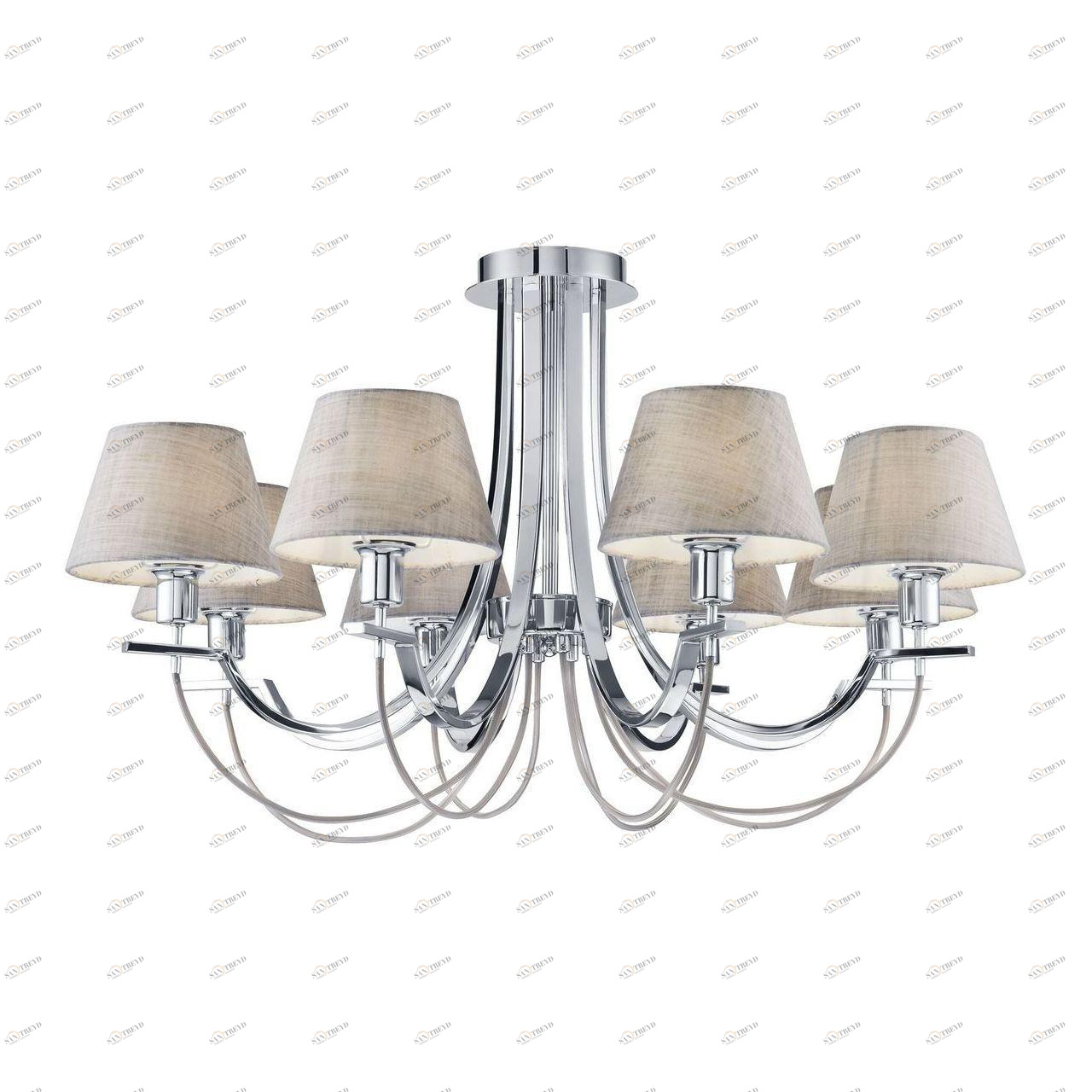 Потолочная люстра Freya Felisa FR5019CL-08CH FREYA ДИЗАЙНЕРСКИЕ, FELISA 220247 Серый 