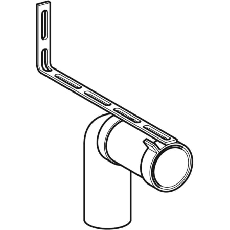 152.647.00.1 Соединительное колено Geberit 90°, в комплекте, с удлинителем Geberit  - Вид №1