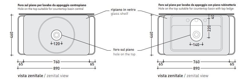 Напольный умывальник с ящиками Ceramica Flaminia провод ARCH-00088606 - Вид №3