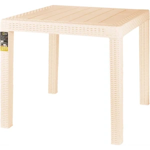 Стол Ingreen Rattan 78.9х78.9х70 см пластик бежевый 84347946 STLM-2024049