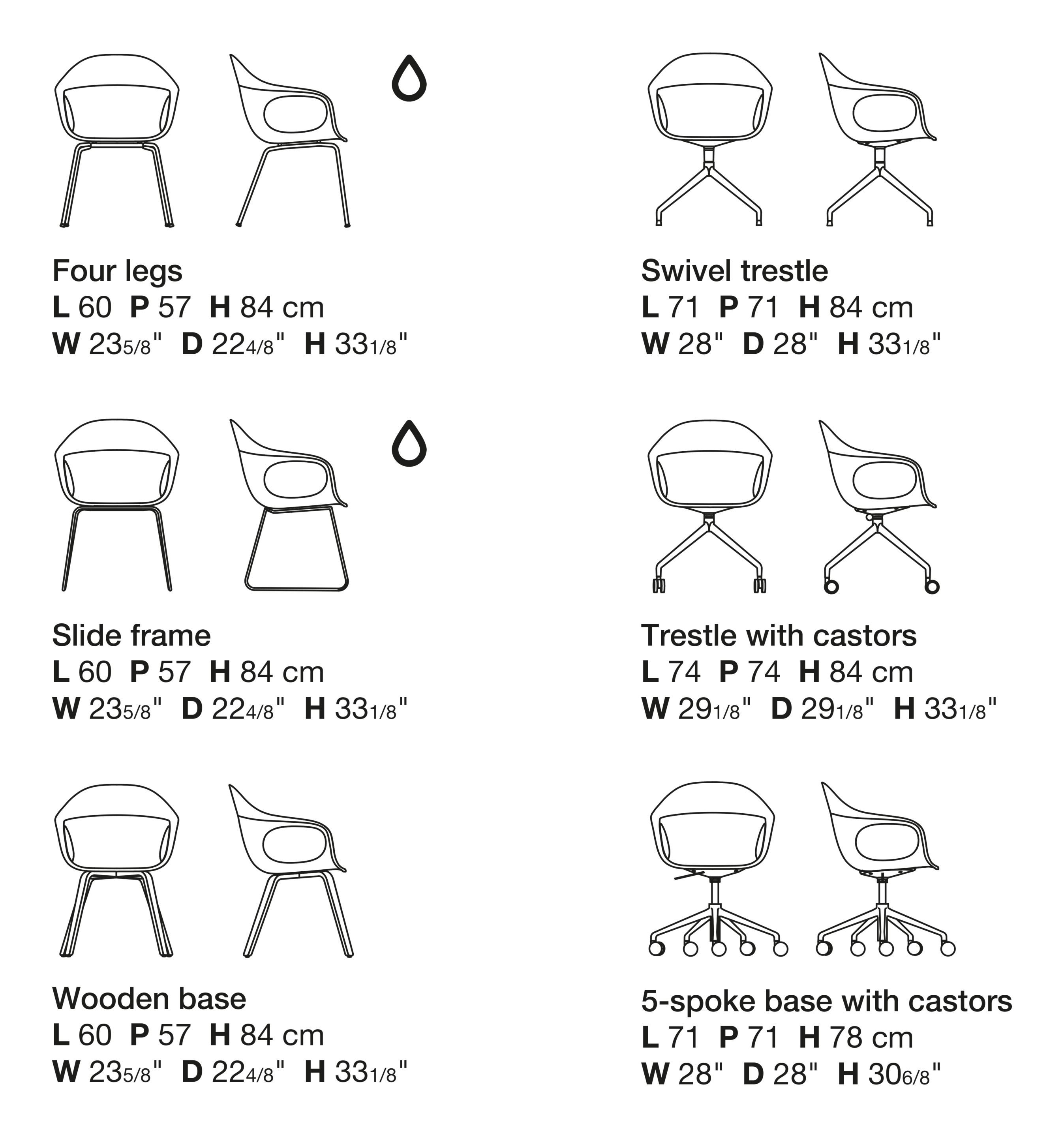 Рециркулированный пластиковый стул с подлокотниками Kristalia Elephantino ARCH-00016447 - Вид №5