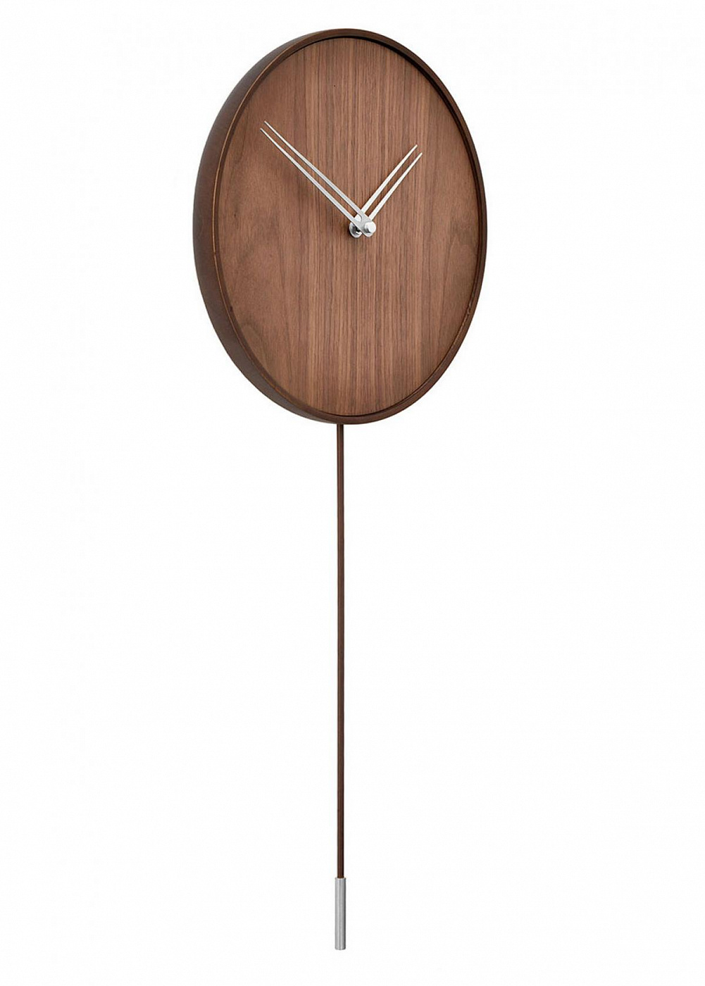 062640 Настенные часы i орех-сталь Nomon Swing
