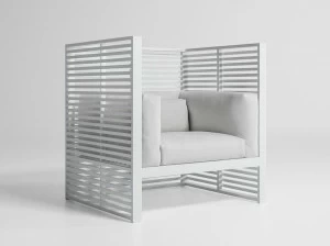 GANDIABLASCO Садовое кресло из ткани с высокой спинкой Dna