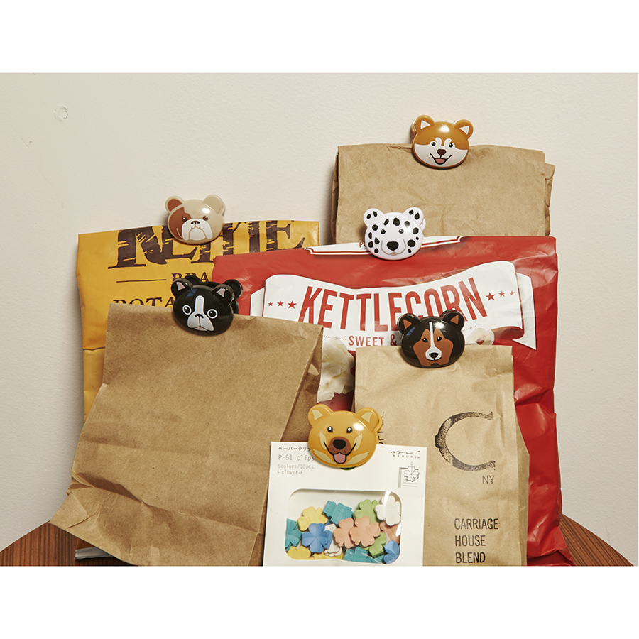 BC43-A Набор зажимов для пакетов doggie, 6 шт Kikkerland  - Вид №1