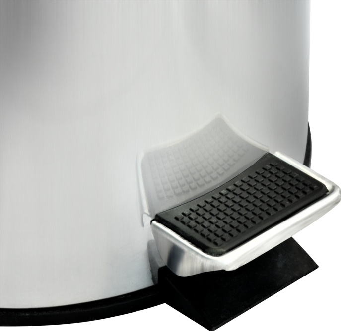 2565.060 Урна с механизмом поднятия крышки Н102 нержав сталь 5 л Solinne Puff  - Вид №5