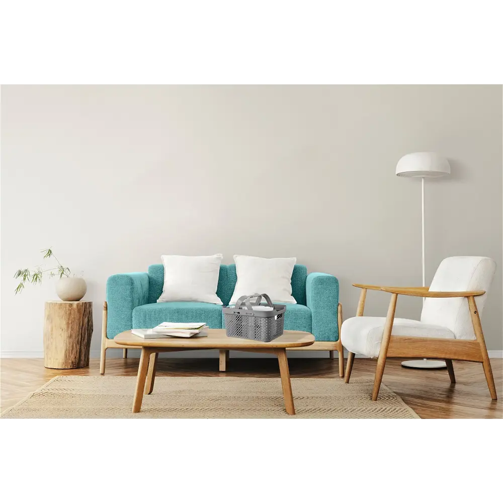 Корзина для хранения PLAST TEAM Mien серая 26×13.7×19.2 см 89421606 STLM-1567768 - Вид №4