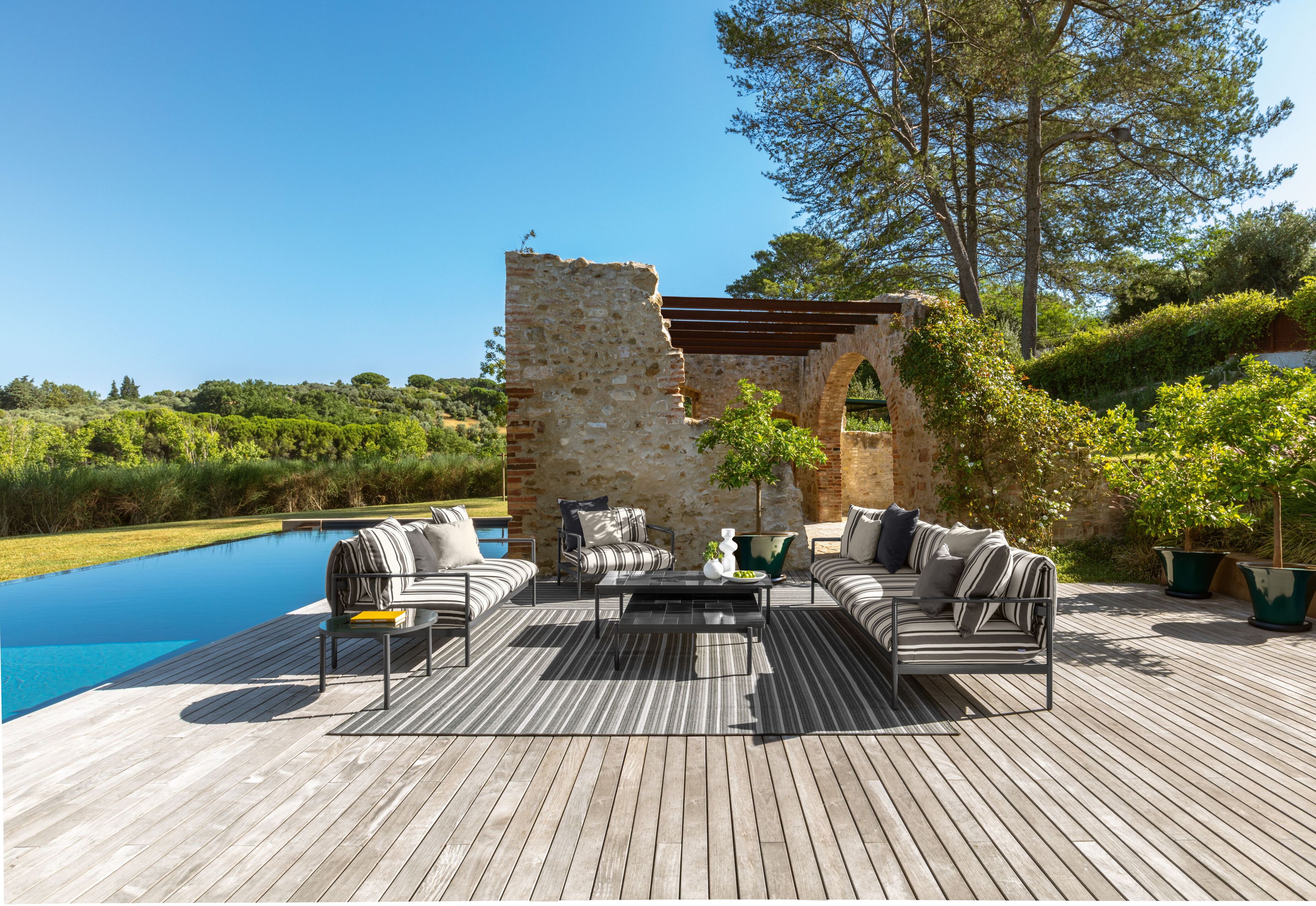 Алюминиевый прямоугольный садовый столик Talenti Nalu ARCH-00088049 - Вид №6