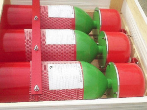 Система пожаротушения на химическом газе