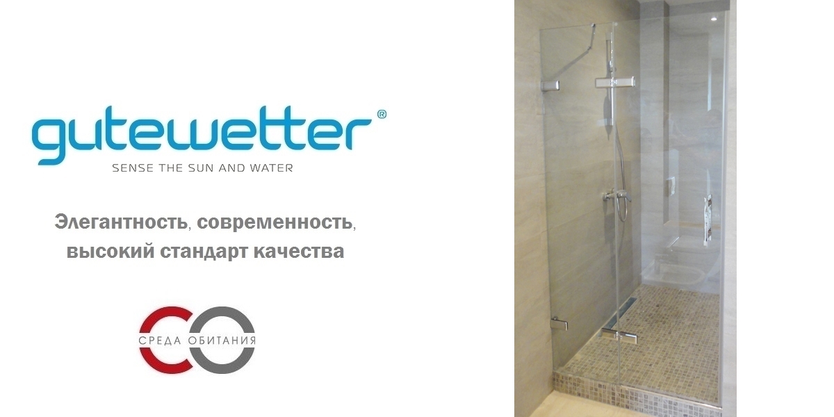 Душевая дверь в нишу 100x200 GK-862A стекло прозрачное 6 мм GUTEWETTER TREND DOOR 100X200GK862A - Вид №1