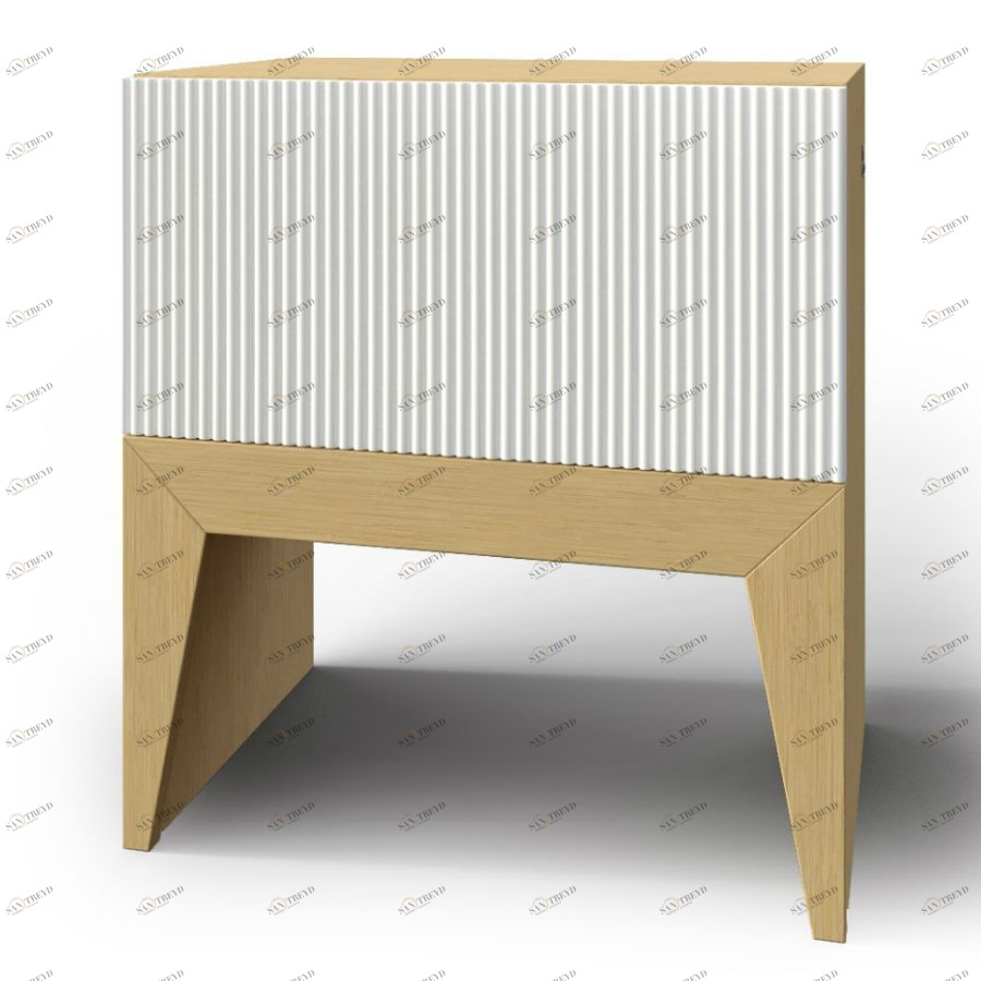 Тумба Still, 1 ящик, дуб, рисунок полоска BraginDesign BR0264Б