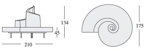 edra Диван в центре комнаты, покрытый кристаллами сваровски Diamond sun-id-1469304 - Вид №3