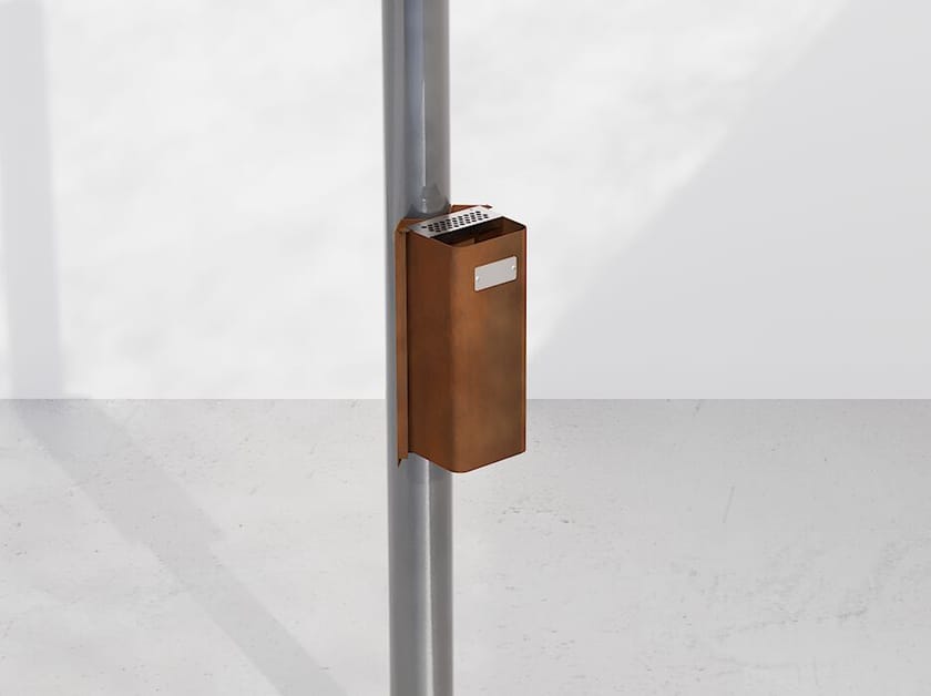 Стальная пепельница для общественных мест с креплением на столбе DIMCAR ARCH-00054760