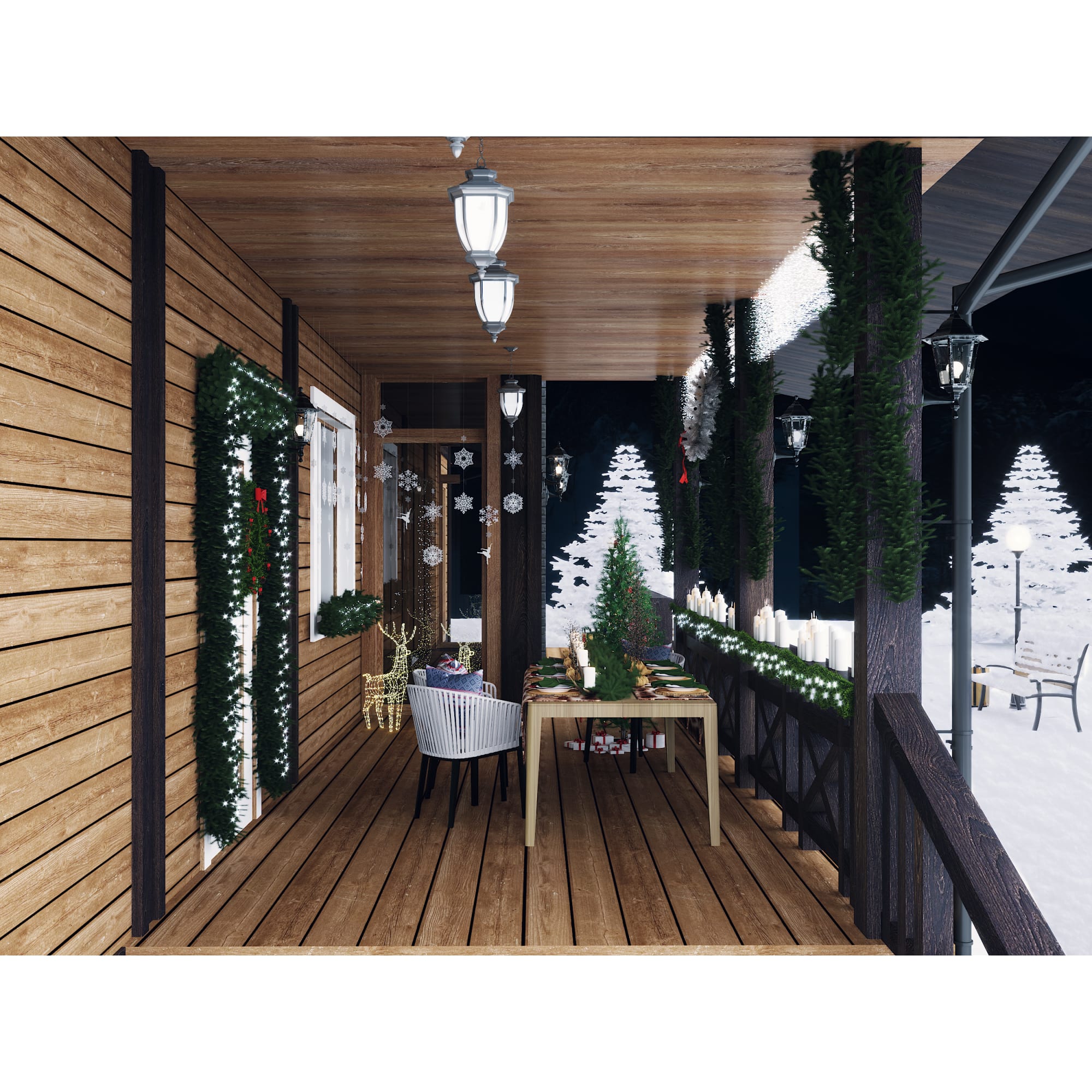 82018449 Свеча-столбик 6/15 см цвет бежевый Santreyd  - Вид №2