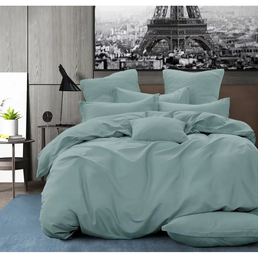 Простыня Cottonika Гамма А 180x200x20 см бязь на резинке аквамарин STLM-2189773 - Вид №2