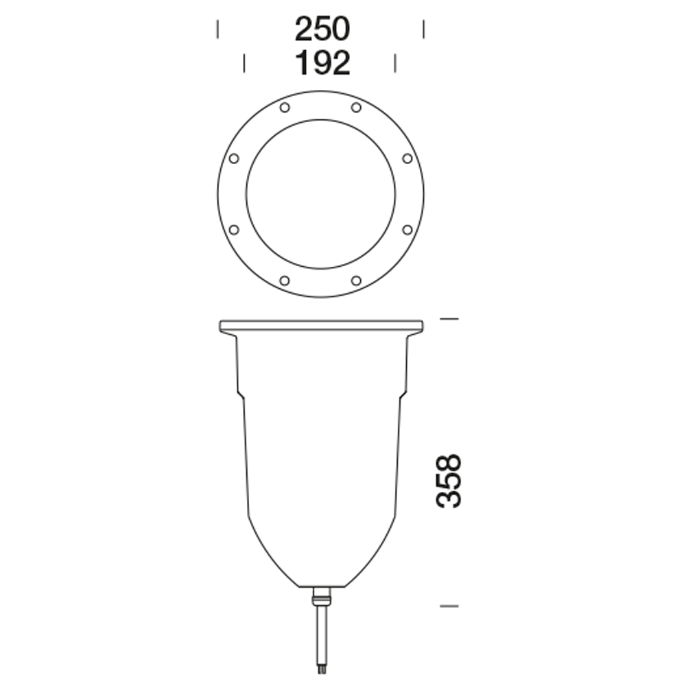 8308507 Встраиваемый в пешеходный пол Platek GRANDE  GRANDE - 24 LED RGBW Elliptical - Вид №4