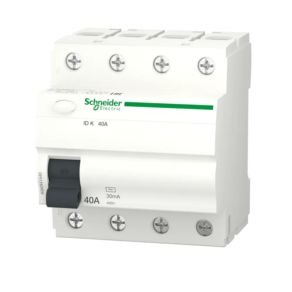 УЗО Systeme Electric Acti9 3P N 40 A 30 мА 10 кА AC A9R41440 82850934 STLM-2034286 