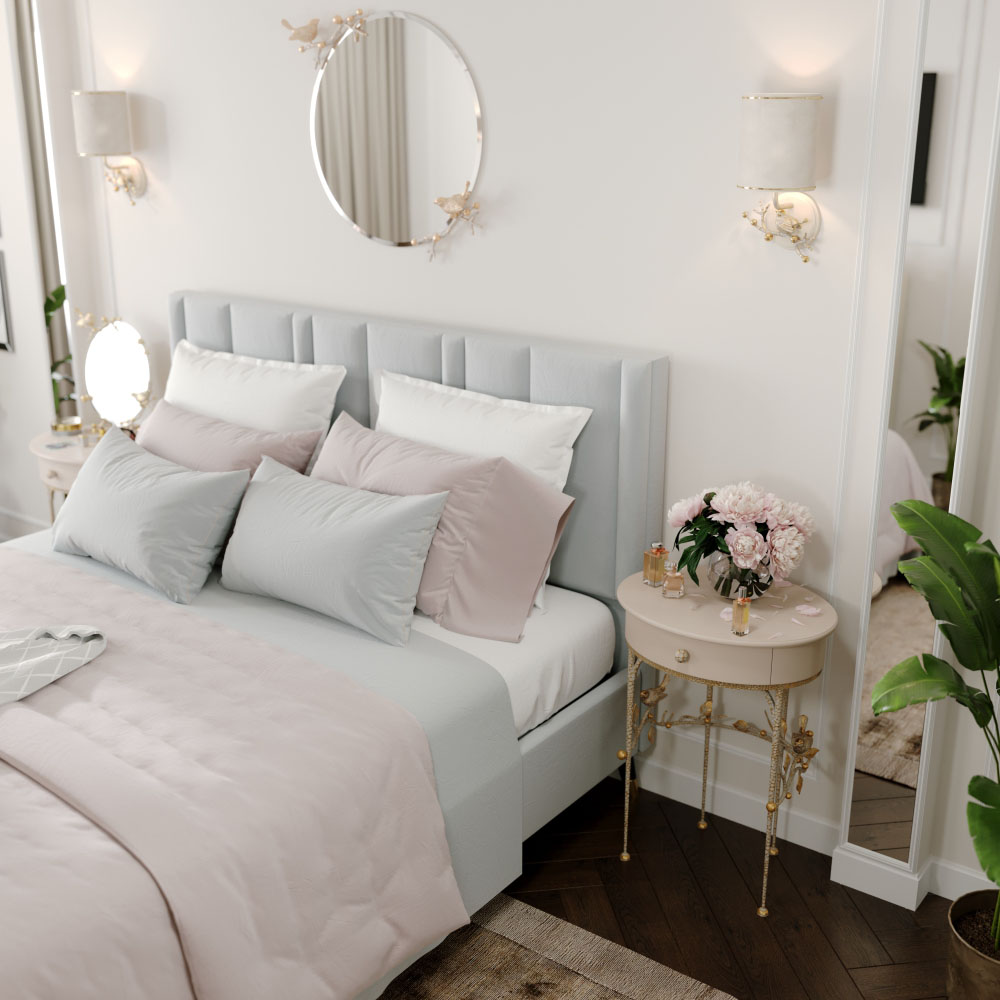 15012 Туалетный столик Терра Айвори Мраморное золото BOGACHO 4627196590496