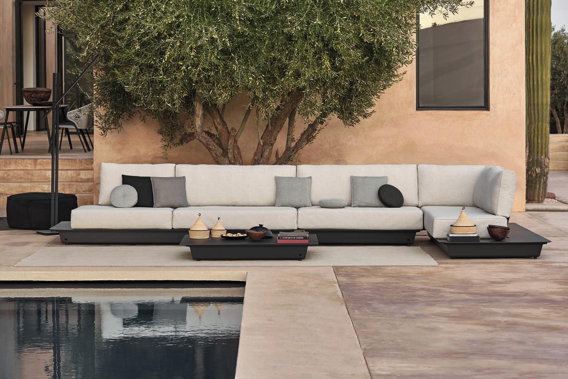 Concept 5 белый столешница из дерева iroko Manutti Air MNST802 - Вид №14