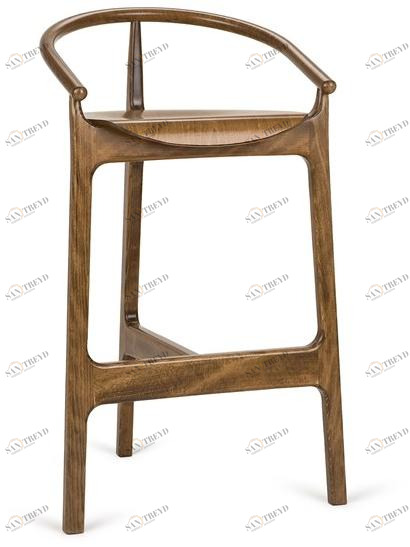 Paged Высокий табурет из бука со спинкой Evo Evo h-2940