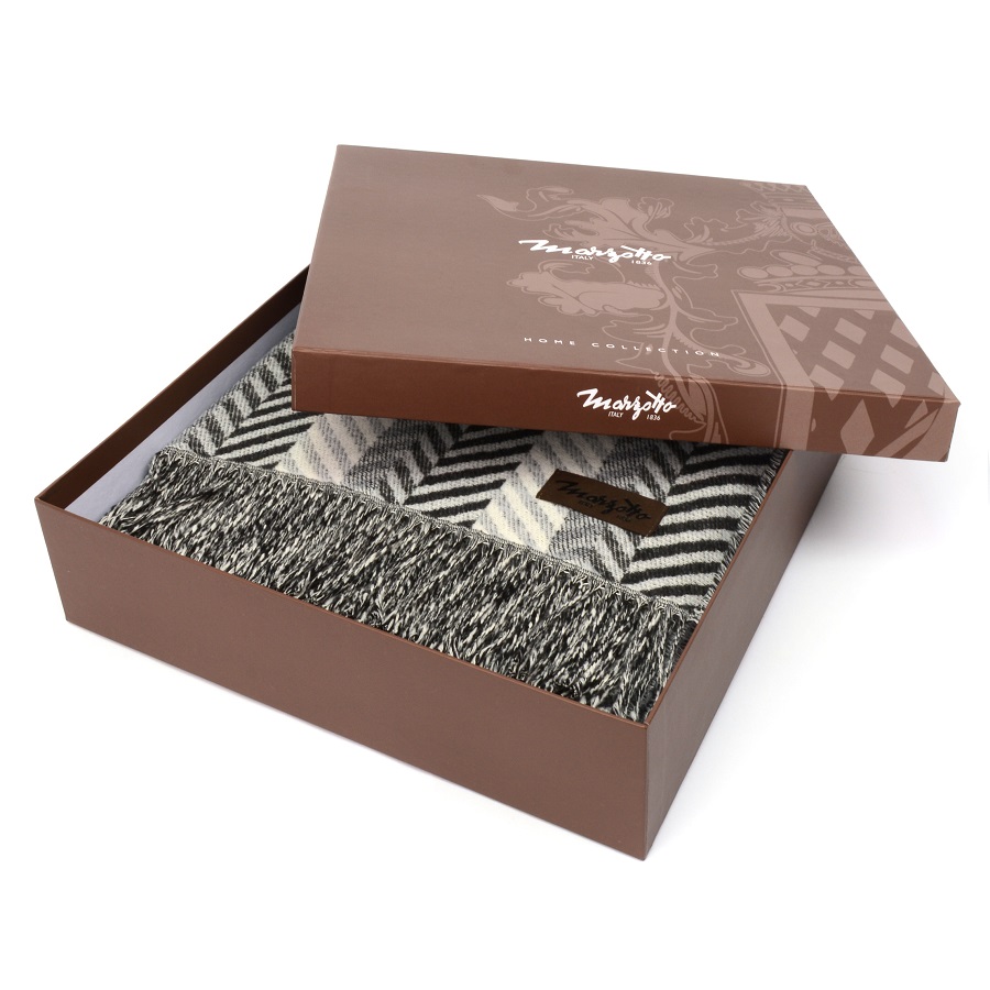 Плед Amazonia, 130х180 см, черно-белый MARZOTTO AMAZONIA0003 - Вид №2